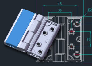 Custom Industrial Hinges According to Drawings