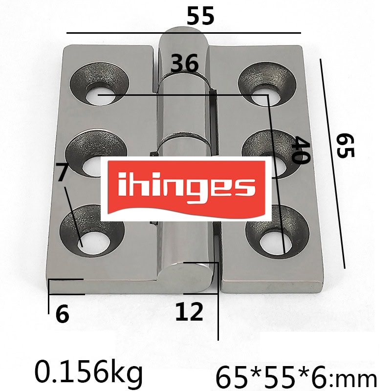 65×55mm 304 Stainless Steel Industrial Hinge ML2-JL108